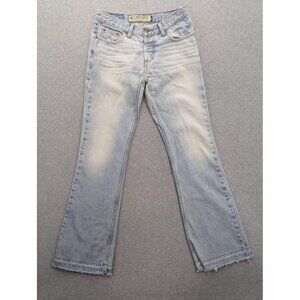 Vintage American Eagle Jeans Womens 2 Light Wash Button Fly Bootcut Y2K Boho